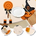 thumbnail image 4 of Halloween Stretch Round Table Cover with Elastic Hem - 52 Inch Elasticized Tablecloth for Kitchen Dining Party, Tear Resistant, 4 of 6