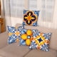 thumbnail image 5 of Juego de 4 fundas de almohada bohemias de 18x18 pulgadas, fundas de almohada decorativas abstractas florales con mandala exótico y flores, fundas de almohada cuadradas, 5 of 5