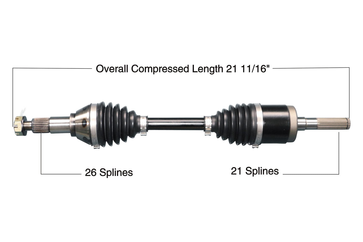 TrakMotive CAN-6010HD - Front Right Heavy Duty CV Axle