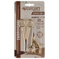Westcott Embroidery Scissors Set, 3.5" and 4", Stainless Steel, for
