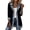 Black, variant on Casual Loose Button Down Denim Patchwork Collared Shirt Jacket Women Long Sleeve Jean Shacket Cardigan Black XL