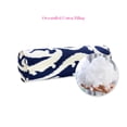 thumbnail image 5 of FBTS Prime 2 Pcs 20x6 inch Round Navy Blue Paisley Indoor Outdoor Bolster Pillows with Inserts, 5 of 7