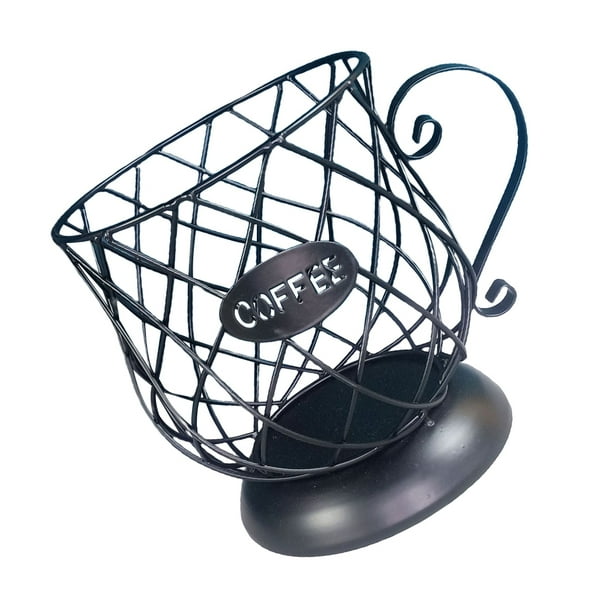 Advancent Cesta de almacenamiento Universal para cápsulas de café, cesta para tazas de café, organizador de cápsulas de café Vintage, negro para el Juegos de servir café y té Numero 3 Advancent HA026726-03