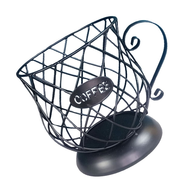 Matsuzay Cesta de almacenamiento Universal para cápsulas de café, cesta para tazas de café, organizador de cápsulas de café Vintage, negro para el Juegos de servir café y té Numero 3 Matsuzay HA026726-03