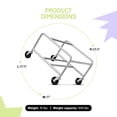 thumbnail image 3 of Safco Sled Base Stack Chair Cart in Silver, 3 of 5