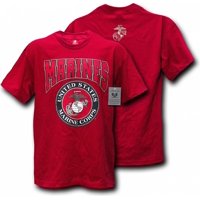 Rapid Dominance S25-MAR-CAR-05 Classic Military T-Shirt, Marines, Cardinal, 2X