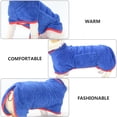 thumbnail image 3 of Minkissy 1Pcs Fast Drying Dog Towel Robe Blue Polyester Easy to Clean for Pets, 3 of 4