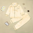 Baby Boy Outfits Kids Girl Boy Satin Pajamas Set Button Down Sleep