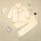 thumbnail image 3 of Gibobby Conjunto de pantalón para bebé Conjunto de pijamas de satén para niños y niñas, camisa para dormir con botones, pantalones largos, ropa de dormir(Dolado, 9-10 Años), 3 of 5