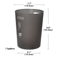 thumbnail image 2 of VOGRYE Small Trash Can Round Plastic Wastebasket, Garbage Container Bin, 1.5 Gallon Capacity, 2 of 5