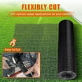 thumbnail image 6 of 24" x 50' 1/4inch PVC Hardware Cloth Vinyl Coated Chicken Wire Fence Galvanized Welded Mesh Roll for Home Garden Rabbit Cage, Black-PVC, 6 of 6
