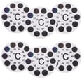 thumbnail image 1 of FESTFENDS 6Pcs Self Adhesive Aquarium Thermometer Strips White Color Changing Temperature Monitoring Sticker, 1 of 8