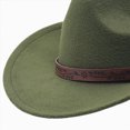 thumbnail image 6 of Gibobby Western Cowboy Hat For 3-8 Years Todddler Unisex Sun Hat Felt Suede Travel Cap Outdoor Sun Visor Wide Brim Hat With Strap Kids Hat,AG, 6 of 7