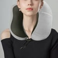 thumbnail image 4 of Almohadas de Cuello para la Almohada de Cuello de Tela de Viaje, Almohada de Cuello de Espuma Lenta, Almohada de Viaje de Oficina de Negocios, Almohada de Cuello en Forma de U, 4 of 6