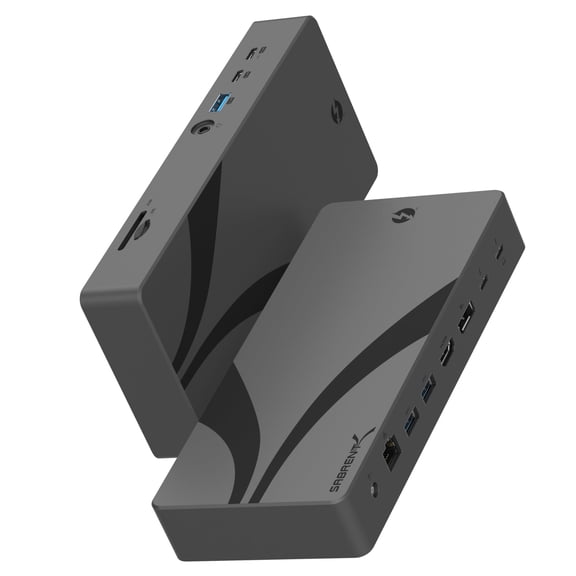 SABRENT Thunderbolt 4 Docking Station, TB4 Ports, 8K/4K, USB4 & TB3 Compatible, DP 1.4, HDMI 2.1, USB-C/USB-A Ports, Gigabit Ethernet, Audio Jack, SD/TF Card Reader, Windows/macOS/Linux (DS-T4MF)