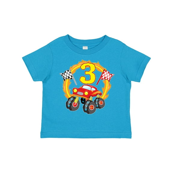 Inktastic Monster Truck 3rd Birthday Boys or Girls Toddler T-Shirt