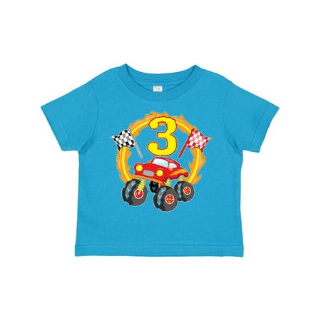 

Inktastic Monster Truck 3rd Birthday Gift Toddler Boy or Toddler Girl T-Shirt