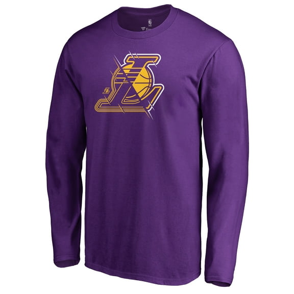 Men's Purple Los Angeles Lakers X-Ray Long Sleeve T-Shirt