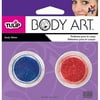 Blue and Red Body Glitter