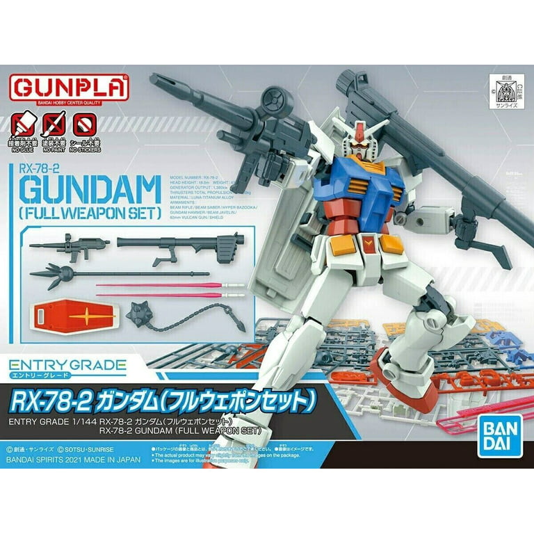Bandai Hobby - Mobile Suit Gundam - 1/144 RX-78-2 Gundam (Full