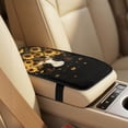 thumbnail image 3 of Xoenoiee Cow Sunflower Print Waterproof 5-Piece Car Seat Covers Set, Faux Leather Seat Protectors with Safety Shoulder Pads & Armrest Cover, Anti-Slip Universal Fit for SUV, Truck, Car, 3 of 7