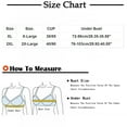 thumbnail image 2 of Mrat Womens Sports Bra No Underwire Bras Women Training Bra Style M-553 Big & Tall Size Padded Bralette Female V-Neck Hook and Eye Bra Closure Lace Bralette Green XXL, 2 of 3