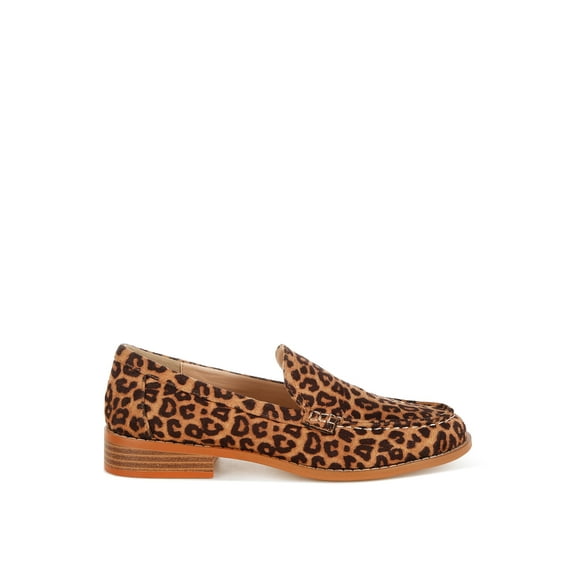 Cacani Leopard Print Heeled Loafers