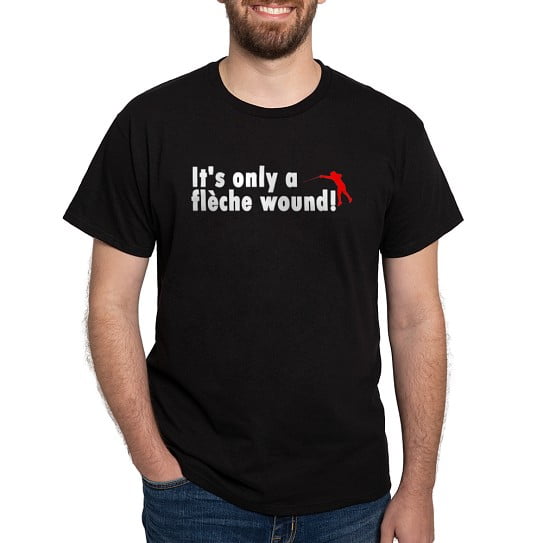 CafePress - Fleche Wound Dark T Shirt - Men's Classic Cotton T-Shirts