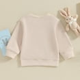 thumbnail image 3 of Bagilaanoe Toddler Baby Girl Casual Sweatshirt Long Sleeve Letter Print Pullover 6M 12M 18M 24M 3T Kids Spring Loose Tee Tops, 3 of 6