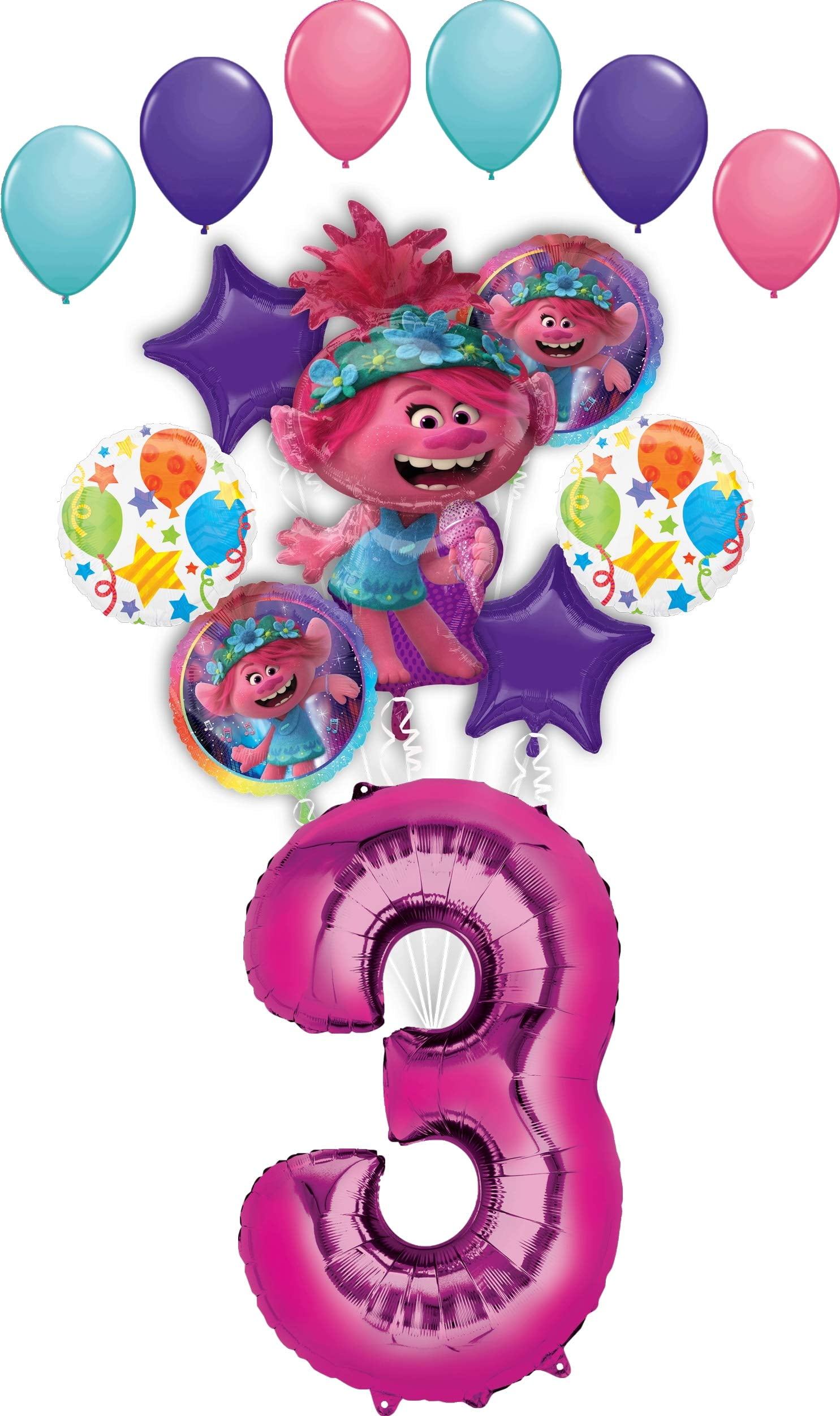 Details about   Christmas Tree Decorations TROLLS WORLD TOUR Set of 10 Hanging Figures 