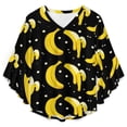 thumbnail image 4 of Banana Women's V-Neck Blouse With 3/4 Ruffled Bell Sleeves Casual Top Ladies Blouses, 4 of 7