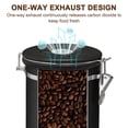 thumbnail image 7 of Stainless Steel Coffee Canister, 22oz Airtight Coffee Bean Storage Grounds Container with Date Tracker & Measuring Scoop, Espresso Airtight Canister, Kitchen Food Canister for Cereal, Sugar, Tea, 7 of 7
