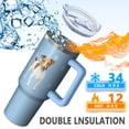 thumbnail image 2 of 1pc Pet Lovers 40oz Tumbler with Straw & Handle - Insulated Stainless Steel Cup | Holiday Gift for Man Women (Christmas, Valentine's, Birthday), 2 of 5
