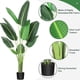 thumbnail image 5 of 48 - pulgada artificial faux banana leaf plant con pot: 5 - foot upright plant con 8 trunks para home o oficina decoration, 5 of 5