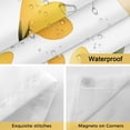 thumbnail image 4 of Spring Yellow Flowers No Hooks Shower Curtain with Snap-in Liner Country Watercolor Floral Plant Green Leaf Shower Curtains for Bathroom, Waterproof, Easy Install, Washable 36"x72", 4 of 9