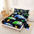 thumbnail image 2 of Manfei Recycling Truck Pattern Queen Sheets,Green Theme Queen Sheet Sets,4-Piece,1 Flat Sheet, 1 Fitted Sheet and 2 Pillowcases, 2 of 6