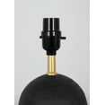 thumbnail image 5 of Mainstays 12.5” Mini Black Wood Ball Table Lamp with White Fabric Shade, 5 of 5