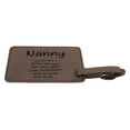 thumbnail image 3 of ThisWear Gifts for Nanny Like Wise Old Owl Less Feathers Beak and Stuff 2-pack Laser Engraved Leatherette Luggage Tags Brown, 3 of 4
