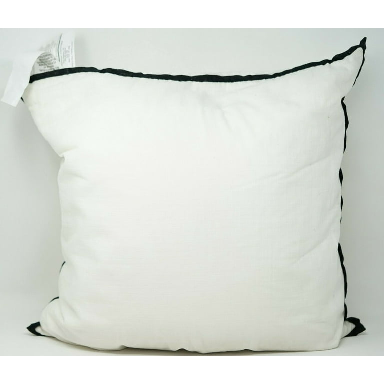 DECORATIVE DUCK FEATHER THROW/OBLONG PILLOWS, SET of 2, WHITE