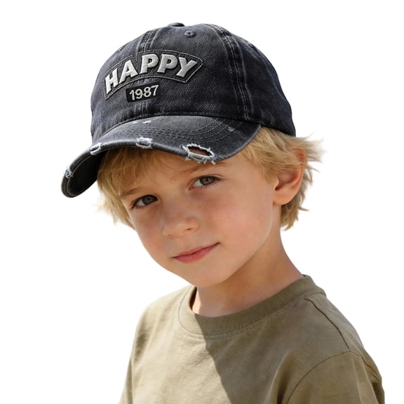 ZHOGXU Kids Letter Baseball Cap Adjustable Boy Girl Sun Hat Daily Casual Wear