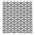 thumbnail image 3 of Ambesonne Black and White Shower Curtain, Floral Retro Circle, 69"Wx84"L, Black White, 3 of 3