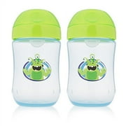 Dr. Brown's Soft-Spout Toddler Cup, 9 oz (9m+), Monster Green, 2 Count