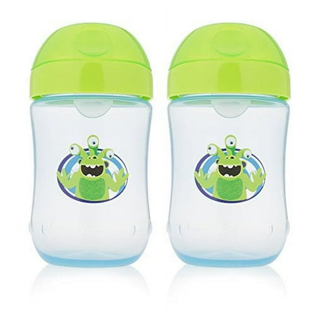 Dr. Brown's Soft-Spout Toddler Cup, 9 oz (9m+), Monster Green, 2 Count