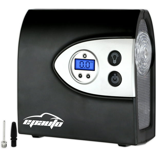 EPAuto 12V DC Auto Portable Air Compressor Pump w/Digital Tire Inflator