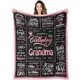 thumbnail image 1 of LHSHID Flannel Throw Blanket Grandma Color Birthday Gift for Grandma 50"x60", 1 of 6