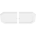 thumbnail image 2 of 30"W x 15"H x 1"ID x 10 1/2"C x 1"P Emerald Architectural Grade PVC Contemporary Ceiling Medallion, Two Piece, 2 of 11