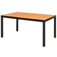 thumbnail image 1 of vidaXL Garden Table Brown 150x90x74 cm Aluminium and WPC, 1 of 2