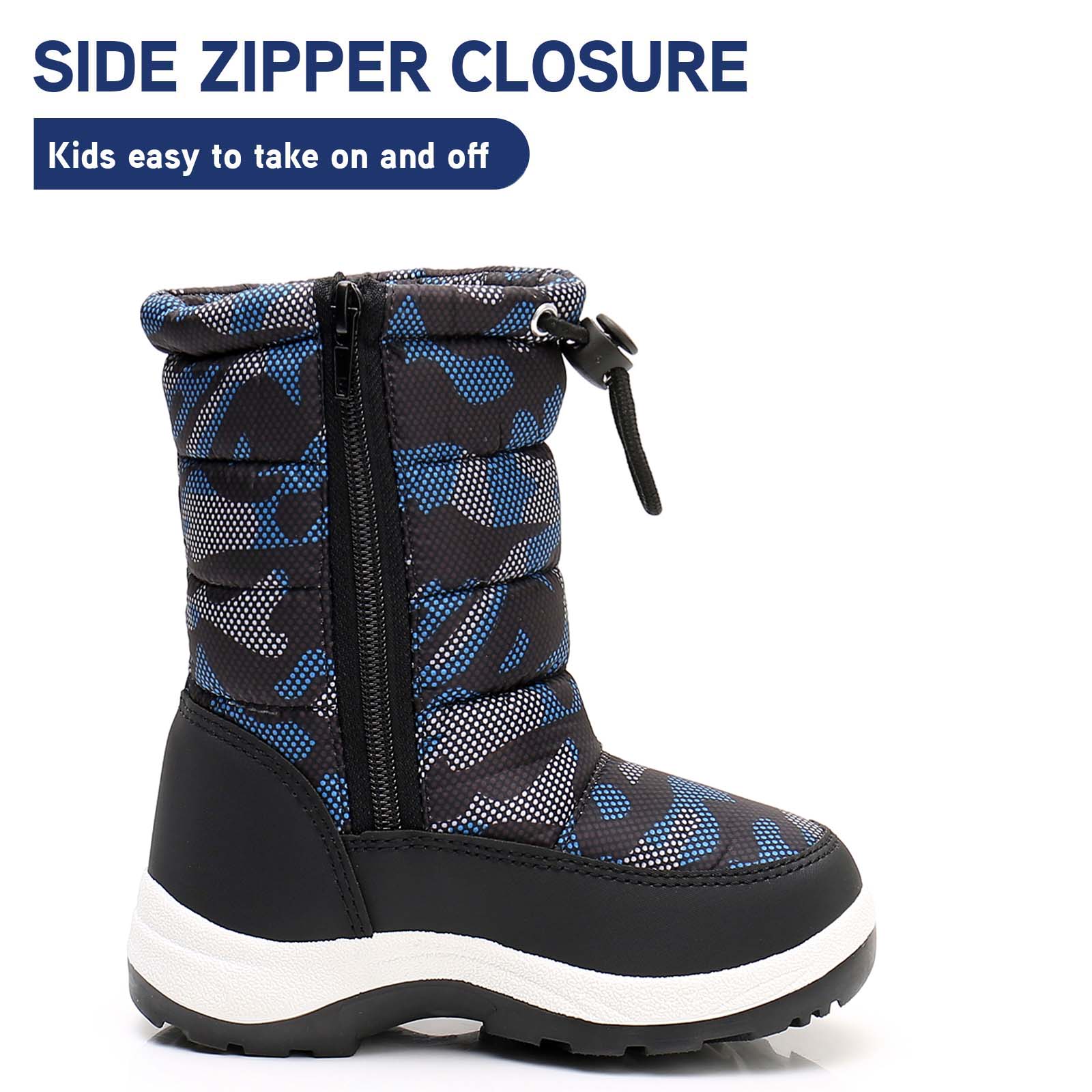 Apakowa Boys' Cold Weather Snow Boot photo 3
