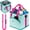 Light Blue, variant on MRINCA 4-Cup Reusable Insulated Drink Carrier, Purple, Collapsible No-Spill Cup Holder with Handle, Shoulder Strap & Adjustable Dividers for Car Travel Delivery