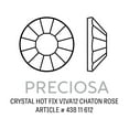 thumbnail image 2 of Preciosa Crystal VIVA12 Hotfix Rhinestone 4mm (SS16) Rose (Package of 50), 2 of 2